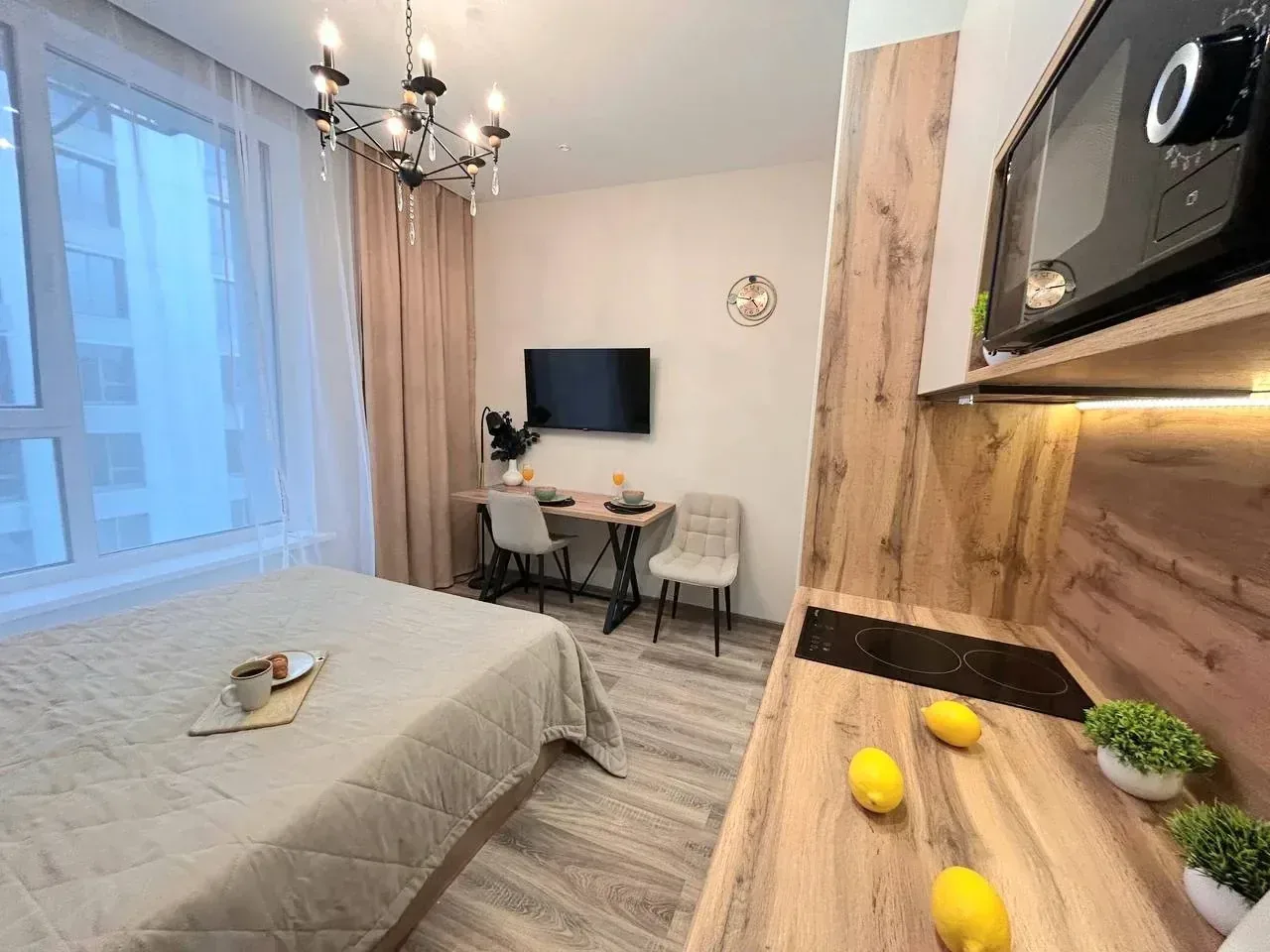 Меблировка: Комплекс Найс Лофт, 23 м²